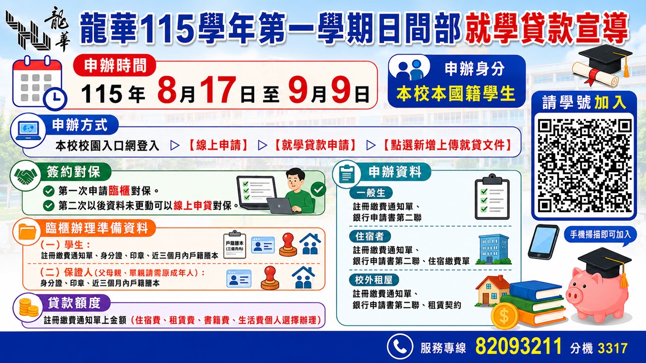 就學貸款流程示意圖
